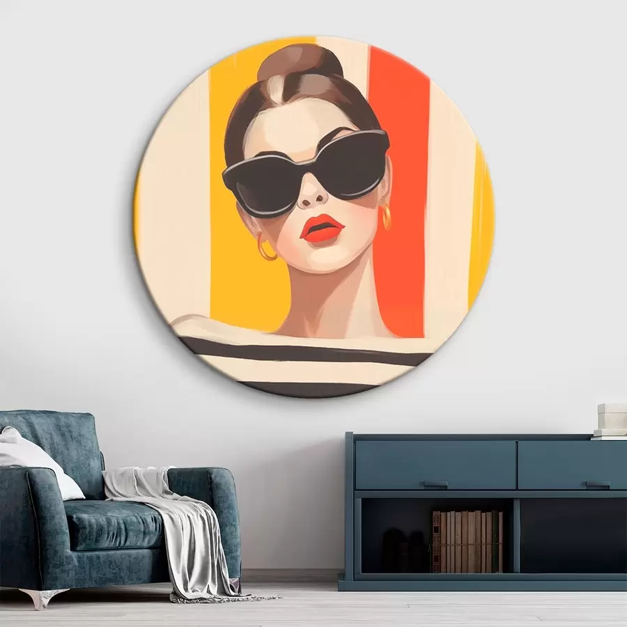 murales de pared Chica a la moda r46418