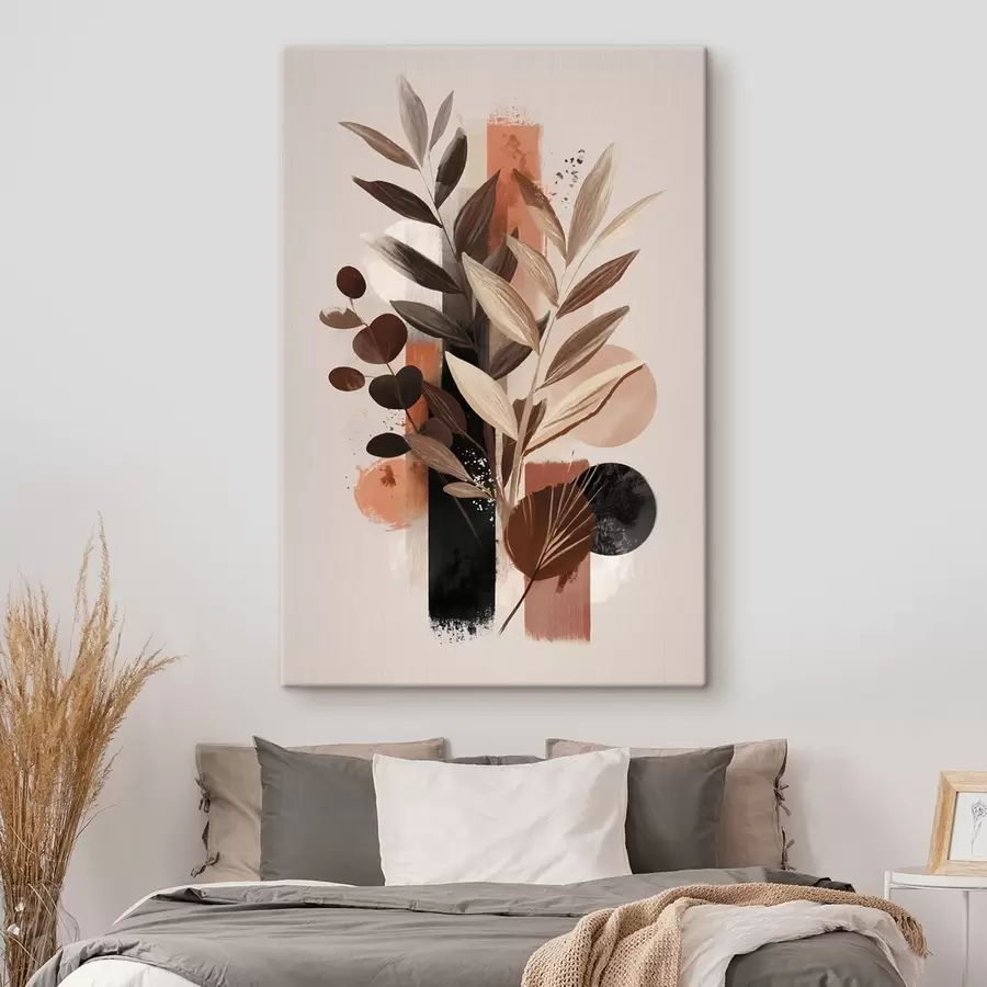 murales de pared Hojas abstractas s46376