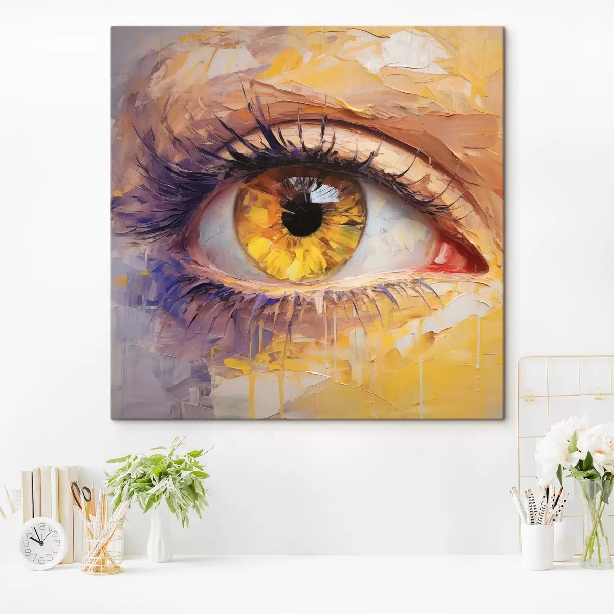 murales de pared Ojos de diferentes colores s46378