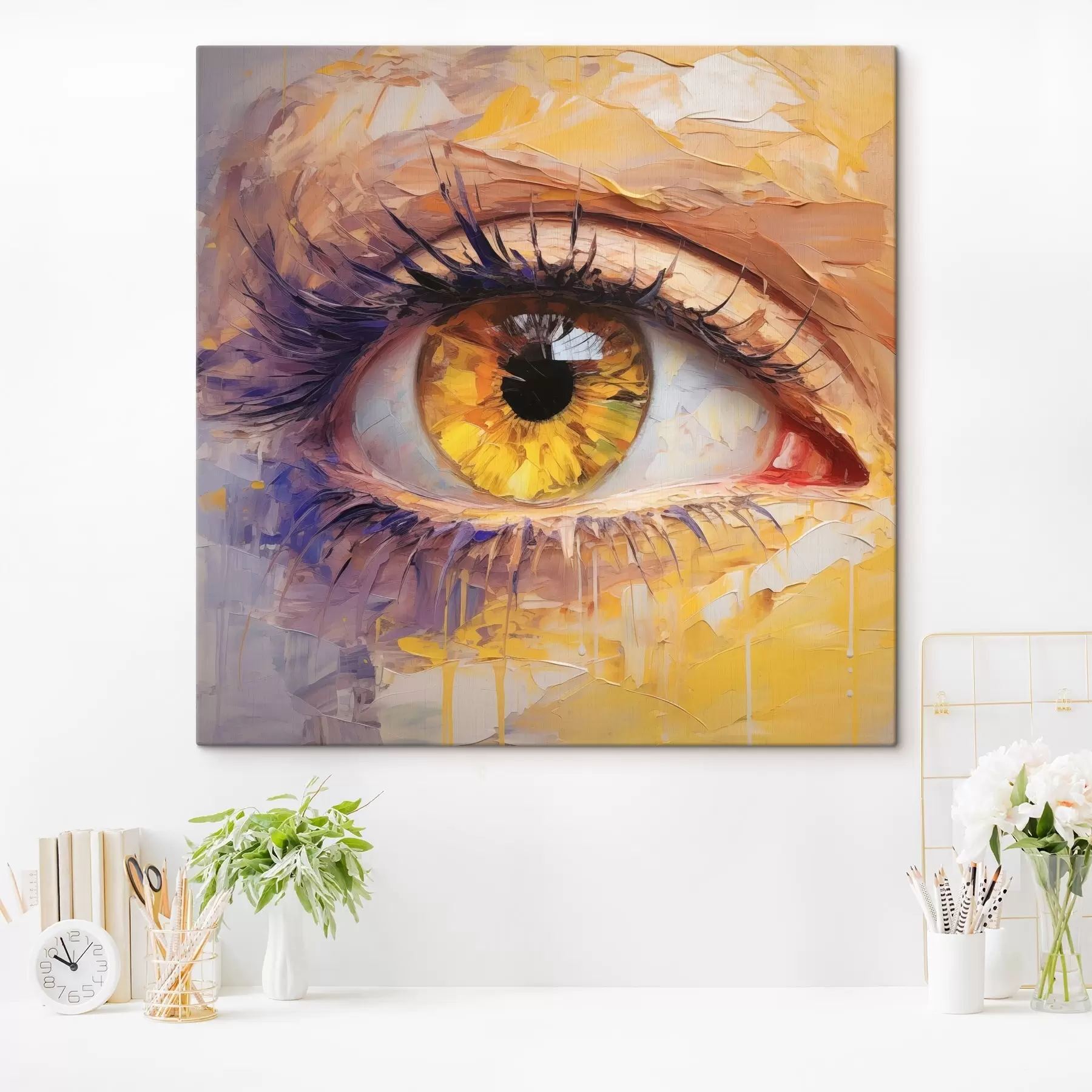 murales de pared Ojos de diferentes colores s46378