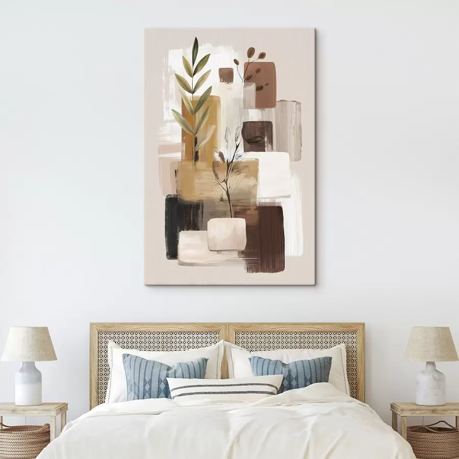 murales de pared Abstracción de hojas s46394