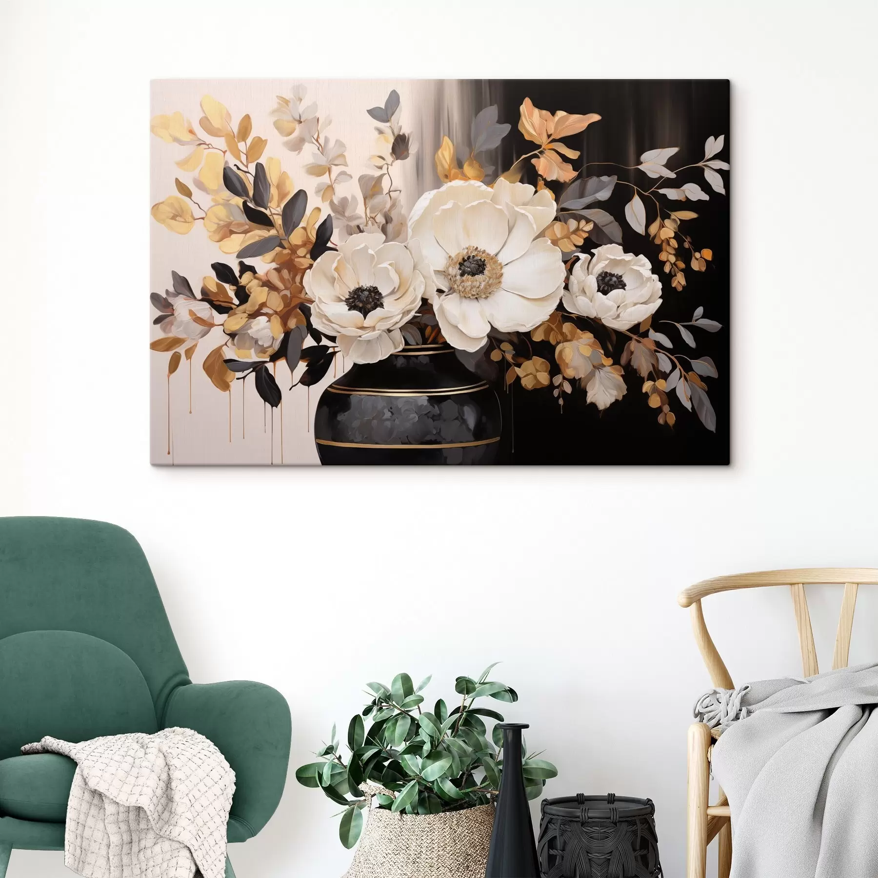 murales de pared Ramo en jarrón s46403