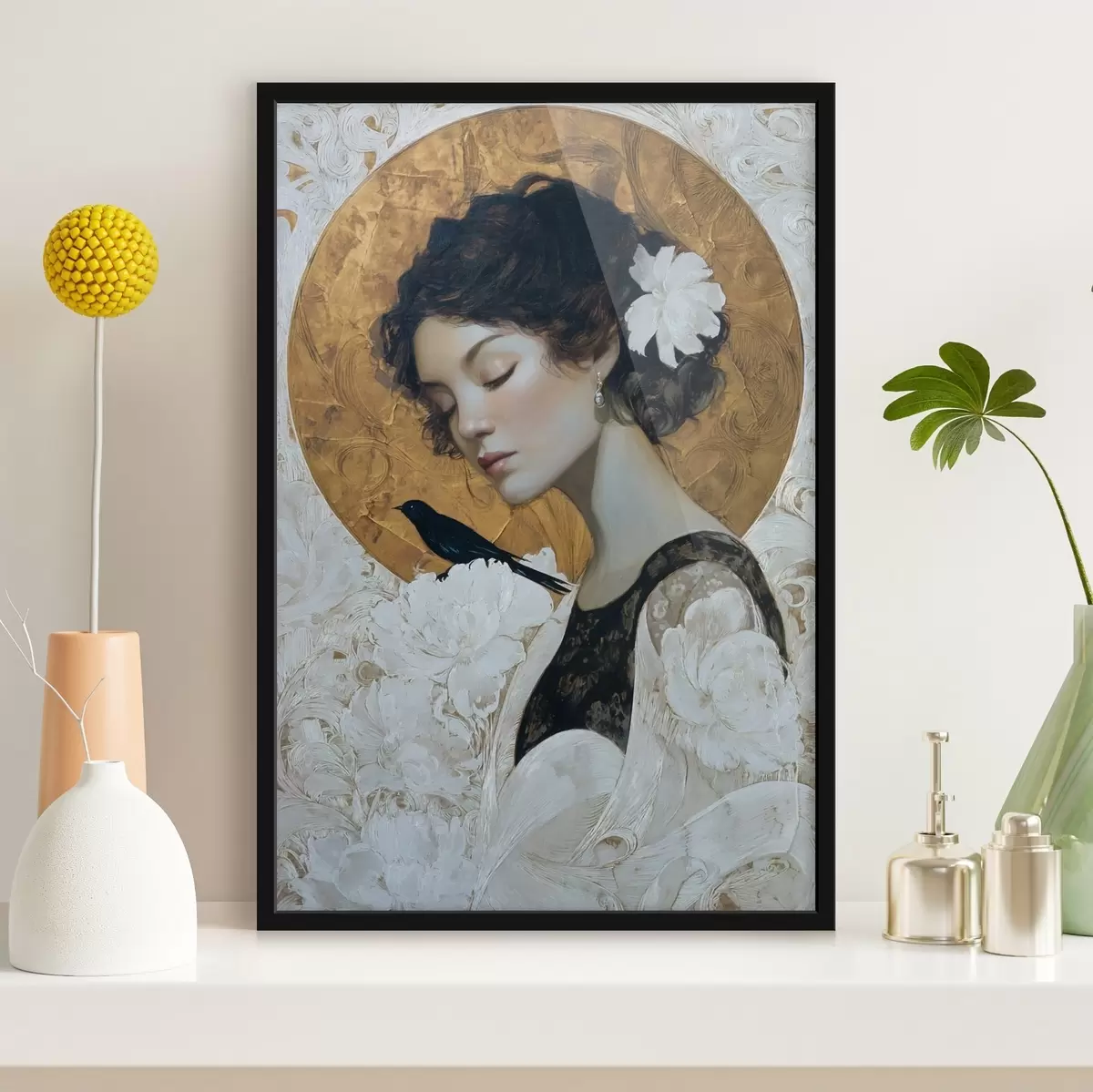 Poster Niña y círculo f46364