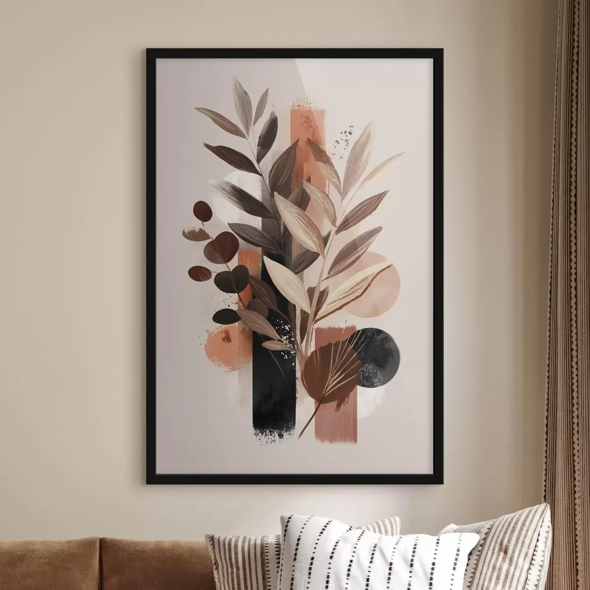 Poster Hojas abstractas f46376