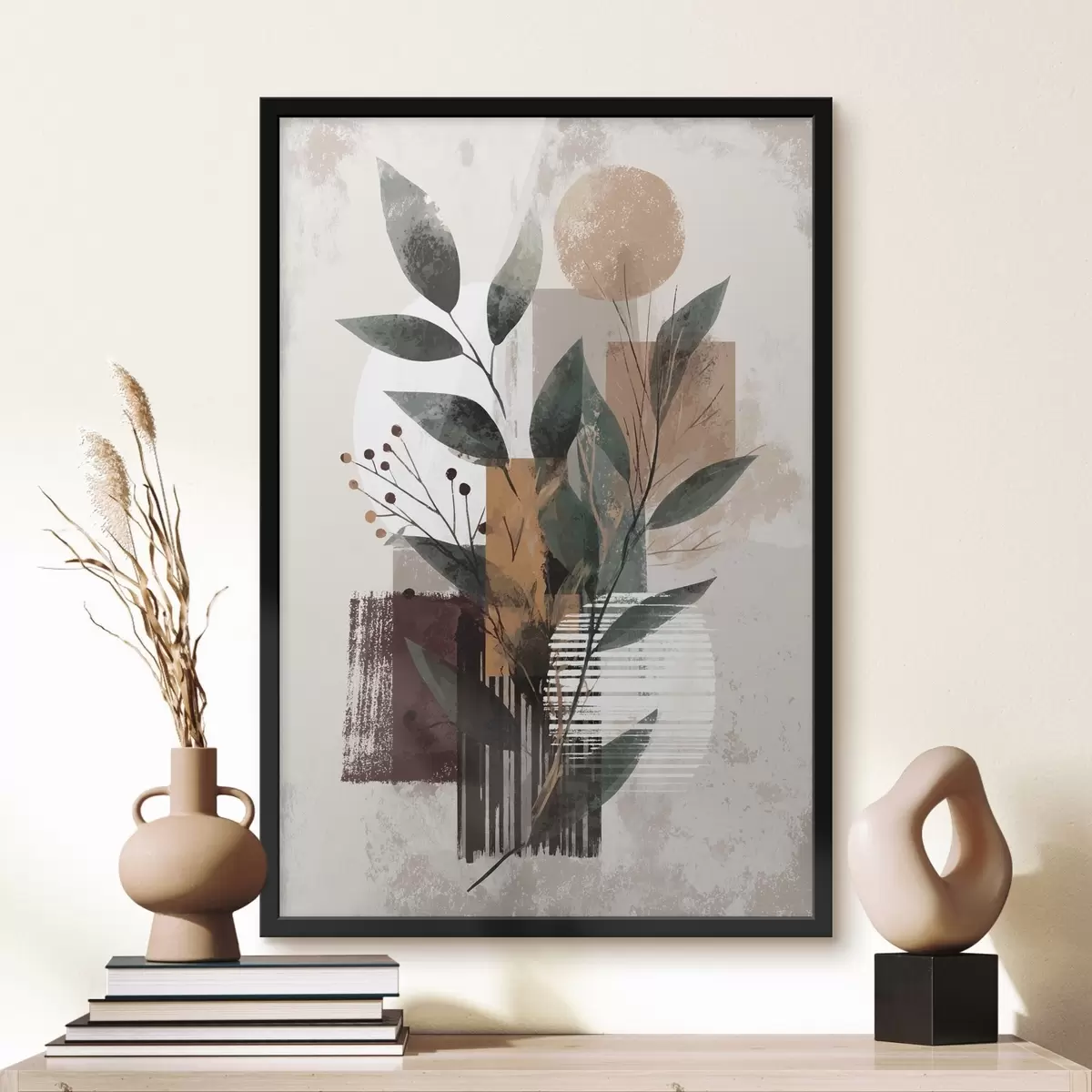 Poster Abstracción de hojas f46393