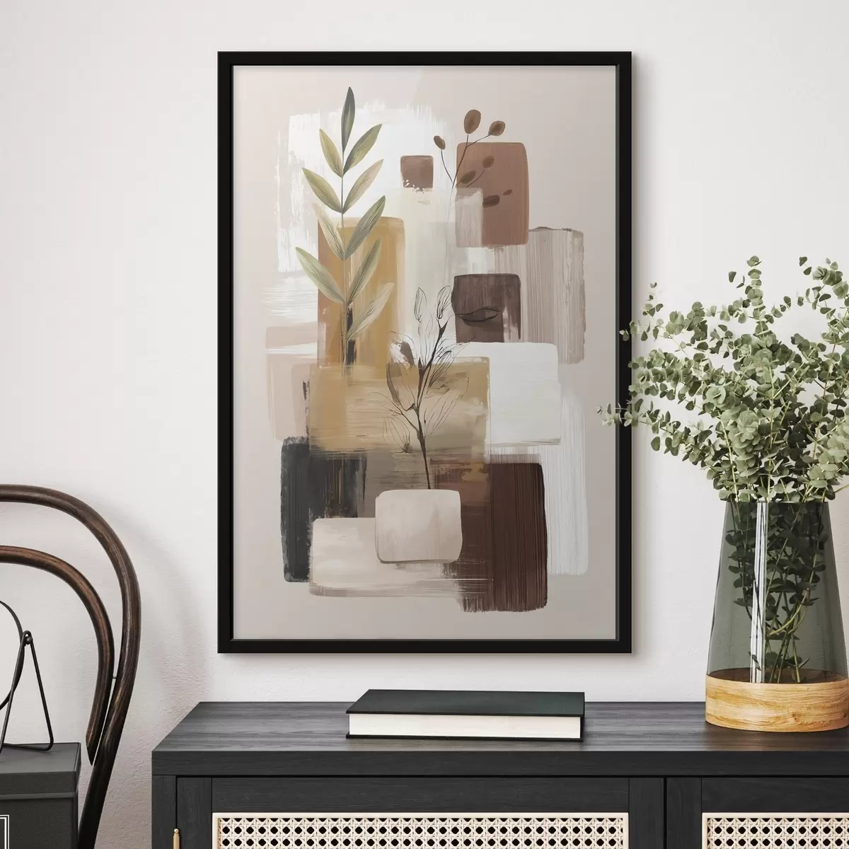 Poster Abstracción de hojas f46394