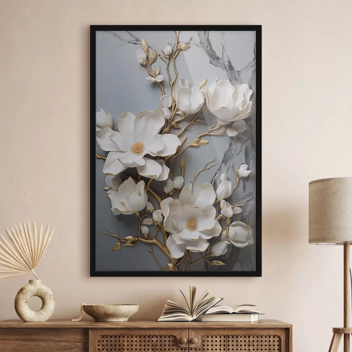 Poster Flores abstractas f46401