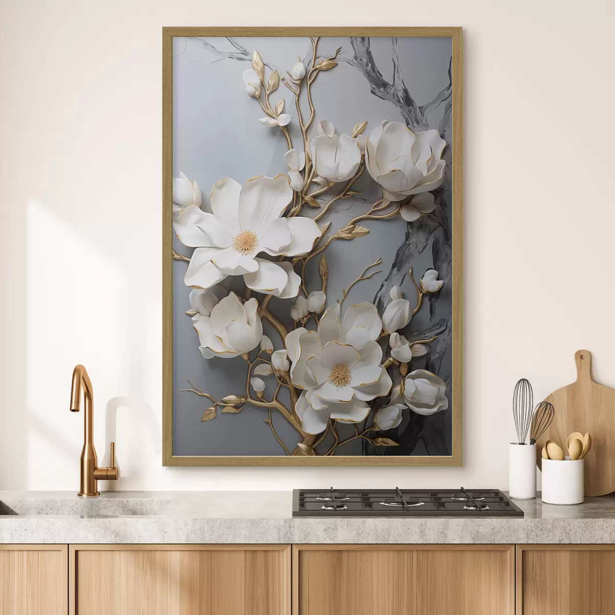 Poster Flores abstractas f46401