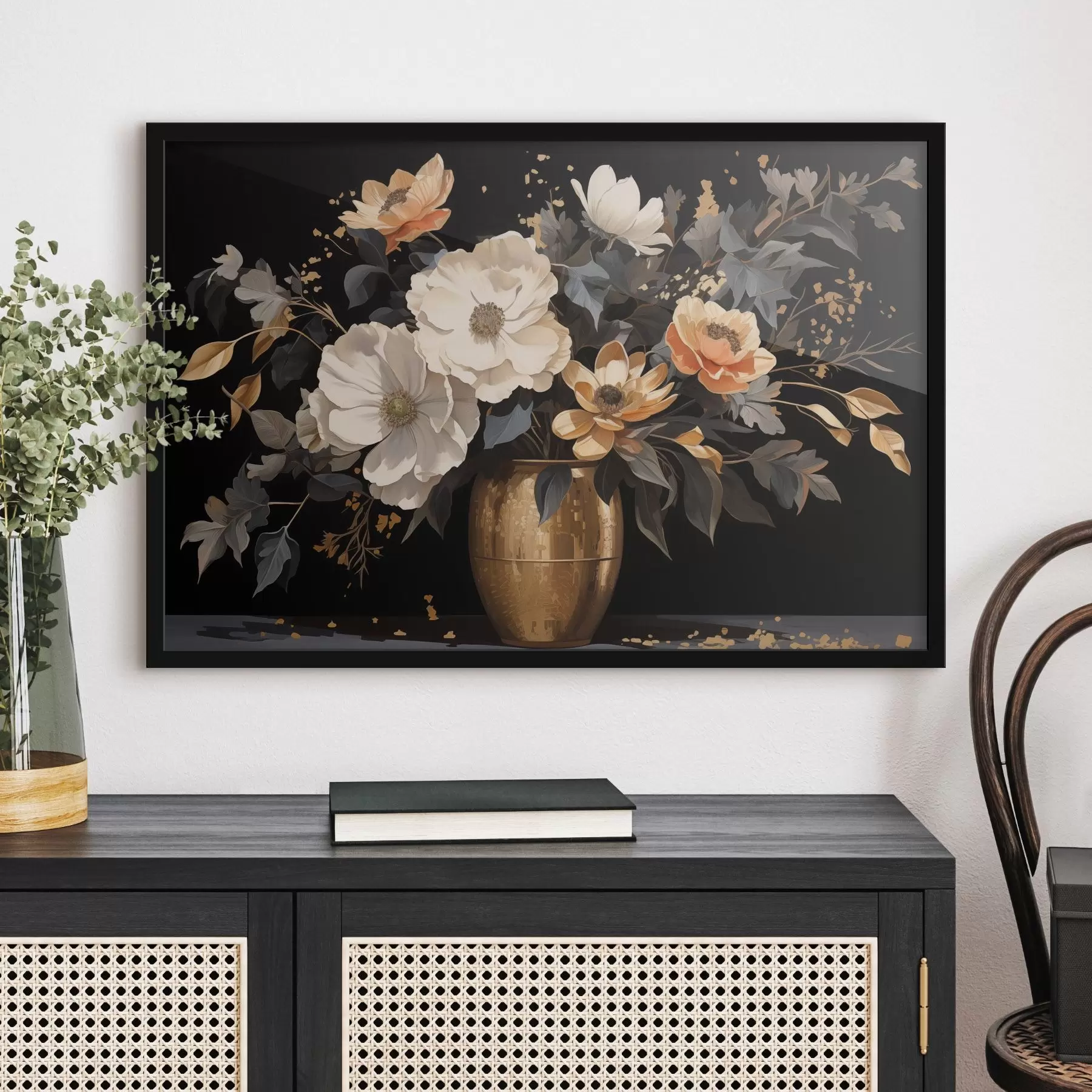 murales de pared Ramo en jarrón f46402