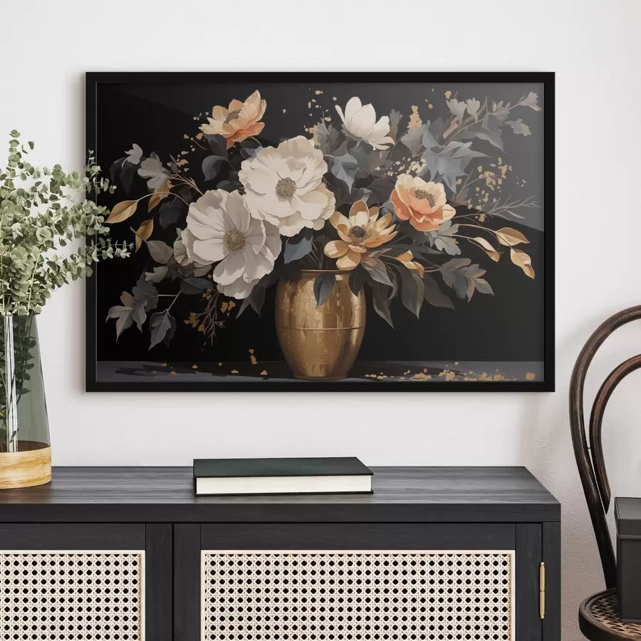 murales de pared Ramo en jarrón f46402