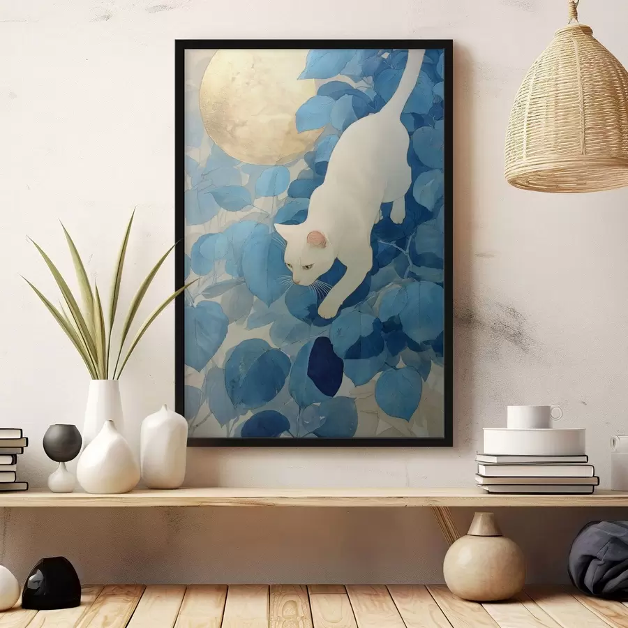 murales de pared Gato blanco f46425