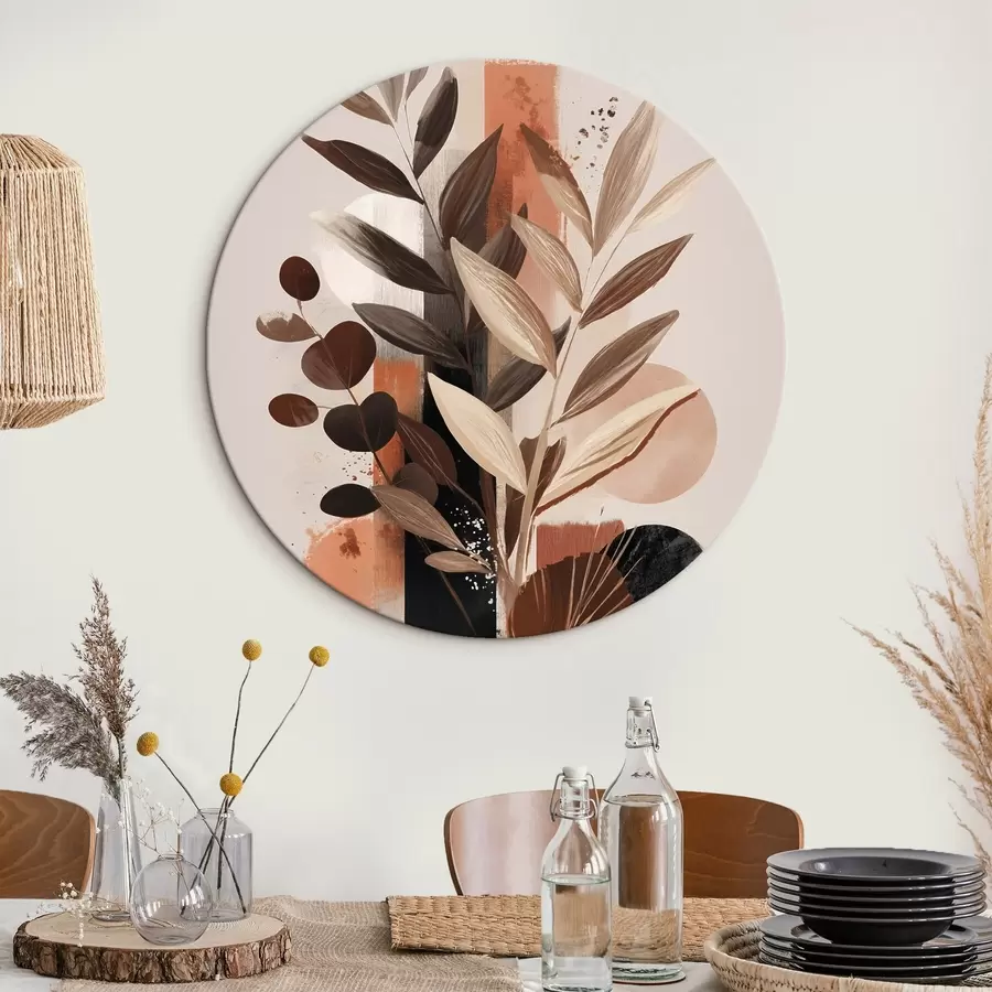 murales de pared Hojas abstractas r46376