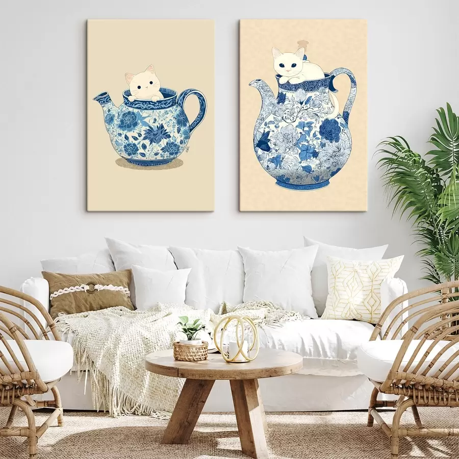 murales de pared Gato en jarra m00920