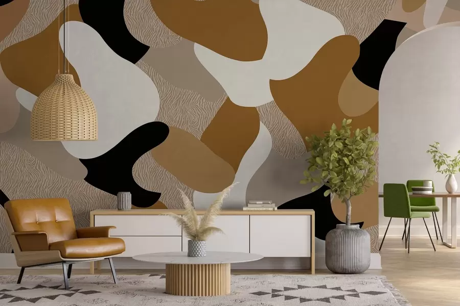 murales de pared formas y texturas abstractas w04629