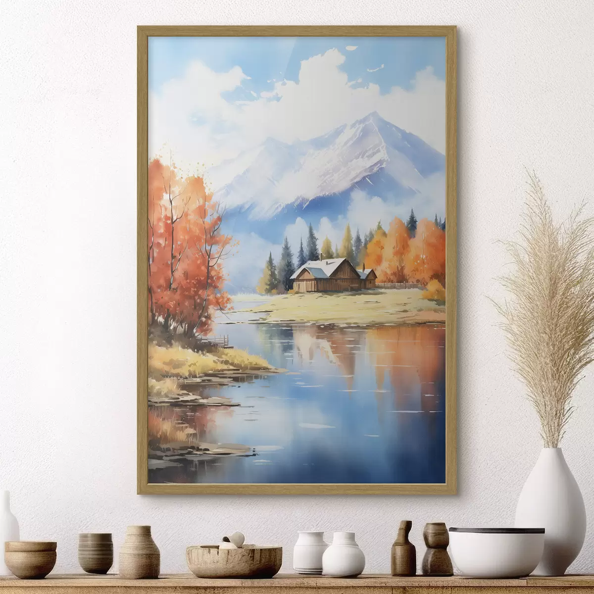Poster Otoño junto a casa f46184