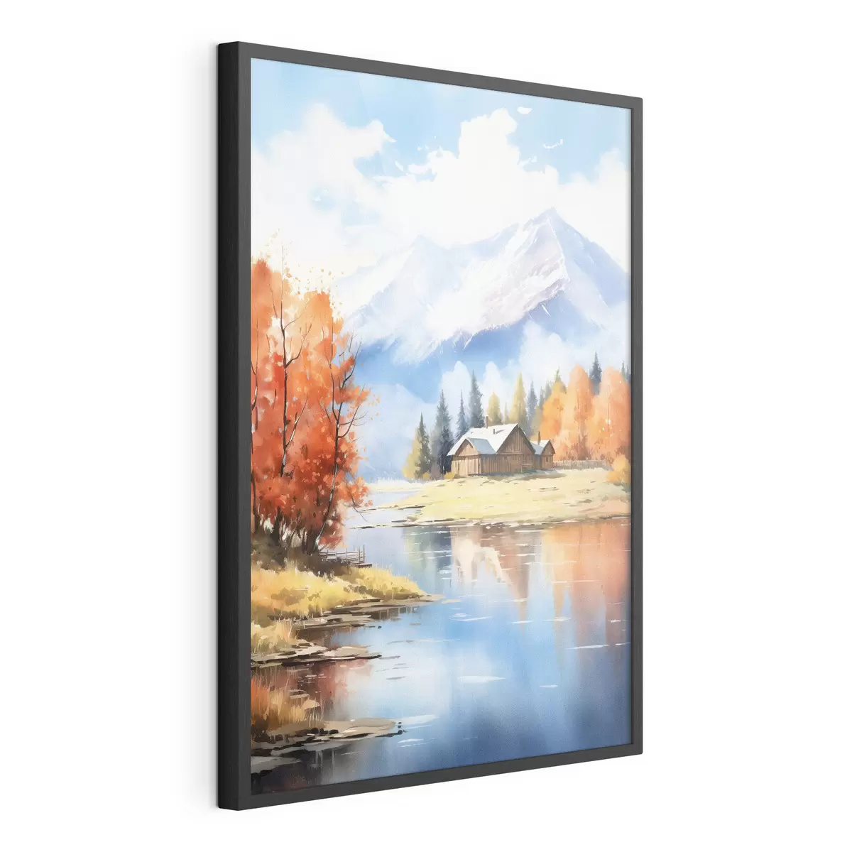 Poster Otoño junto a casa f46184