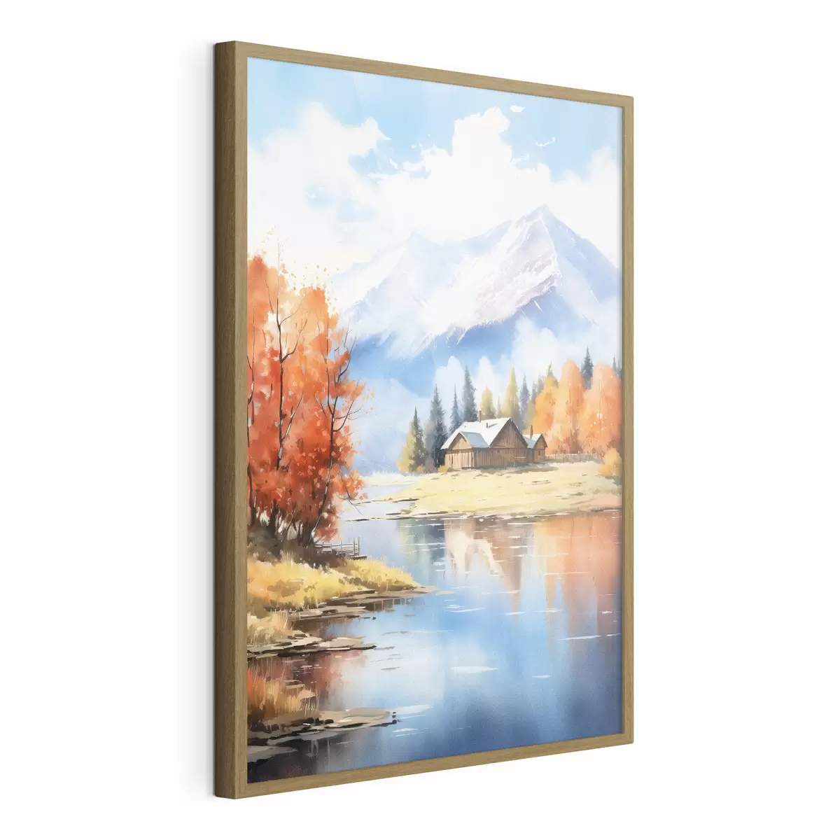Poster Otoño junto a casa f46184