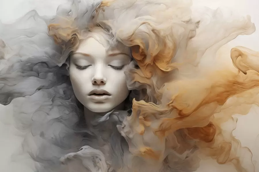 murales de pared Vestido de niña w04798