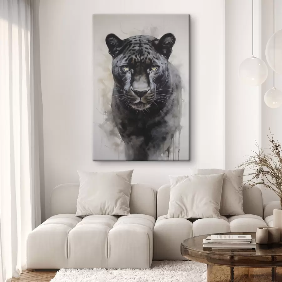 murales de pared Pintura imitación pantera s46433