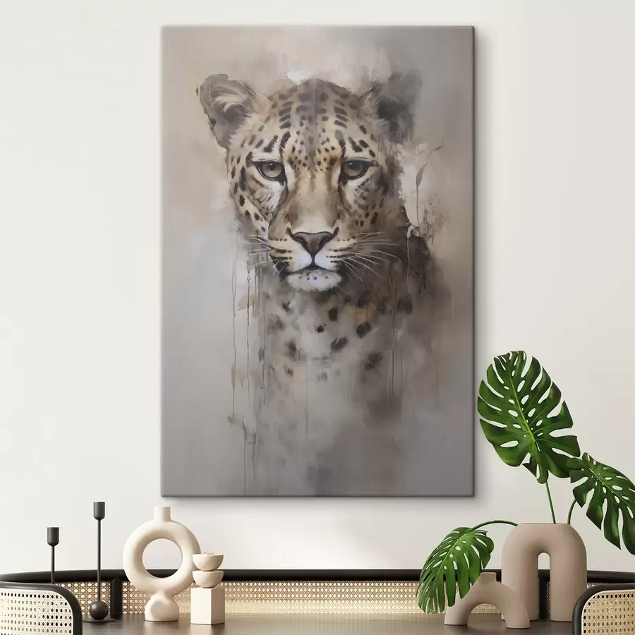 murales de pared Pintura imitación leopardo s46434