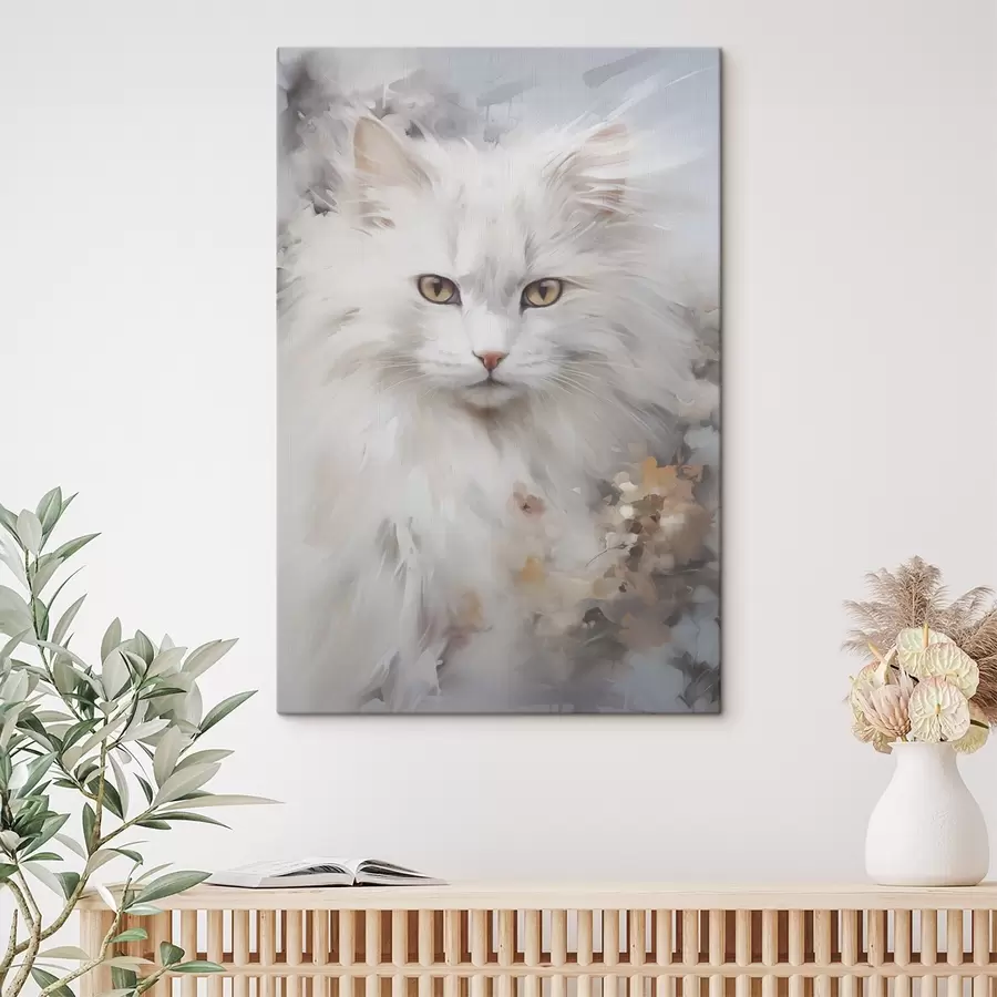 murales de pared Gato esponjoso s46443