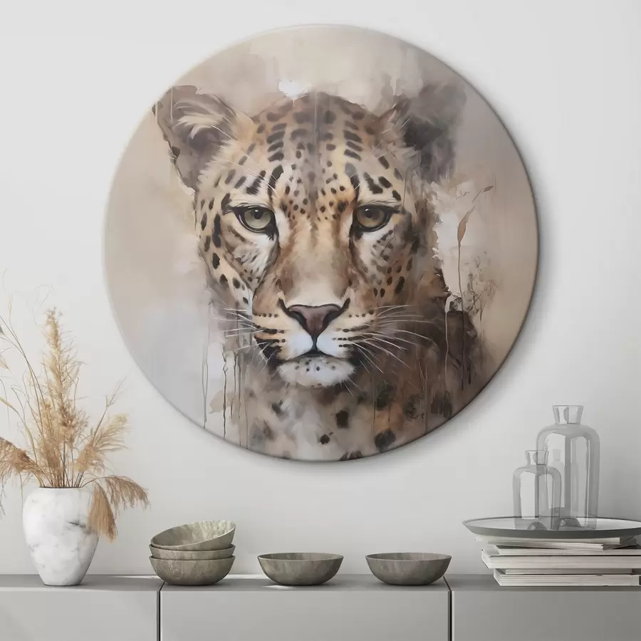 murales de pared Pintura imitación leopardo r46434
