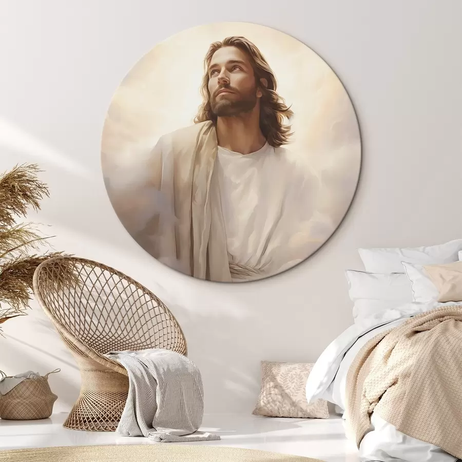 murales de pared Jesús entre las nubes r46445