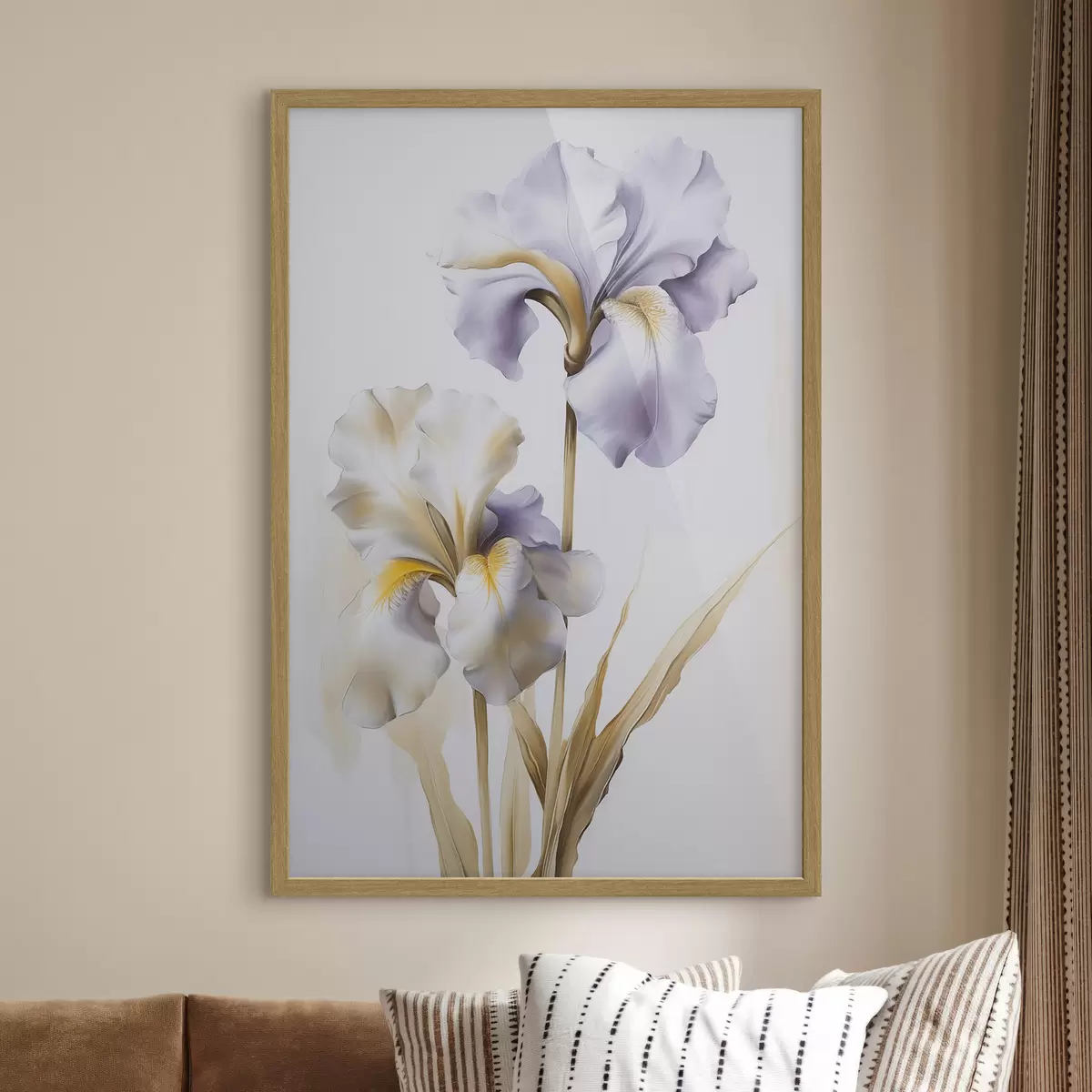 Poster Irises  pintura de imitación f46440