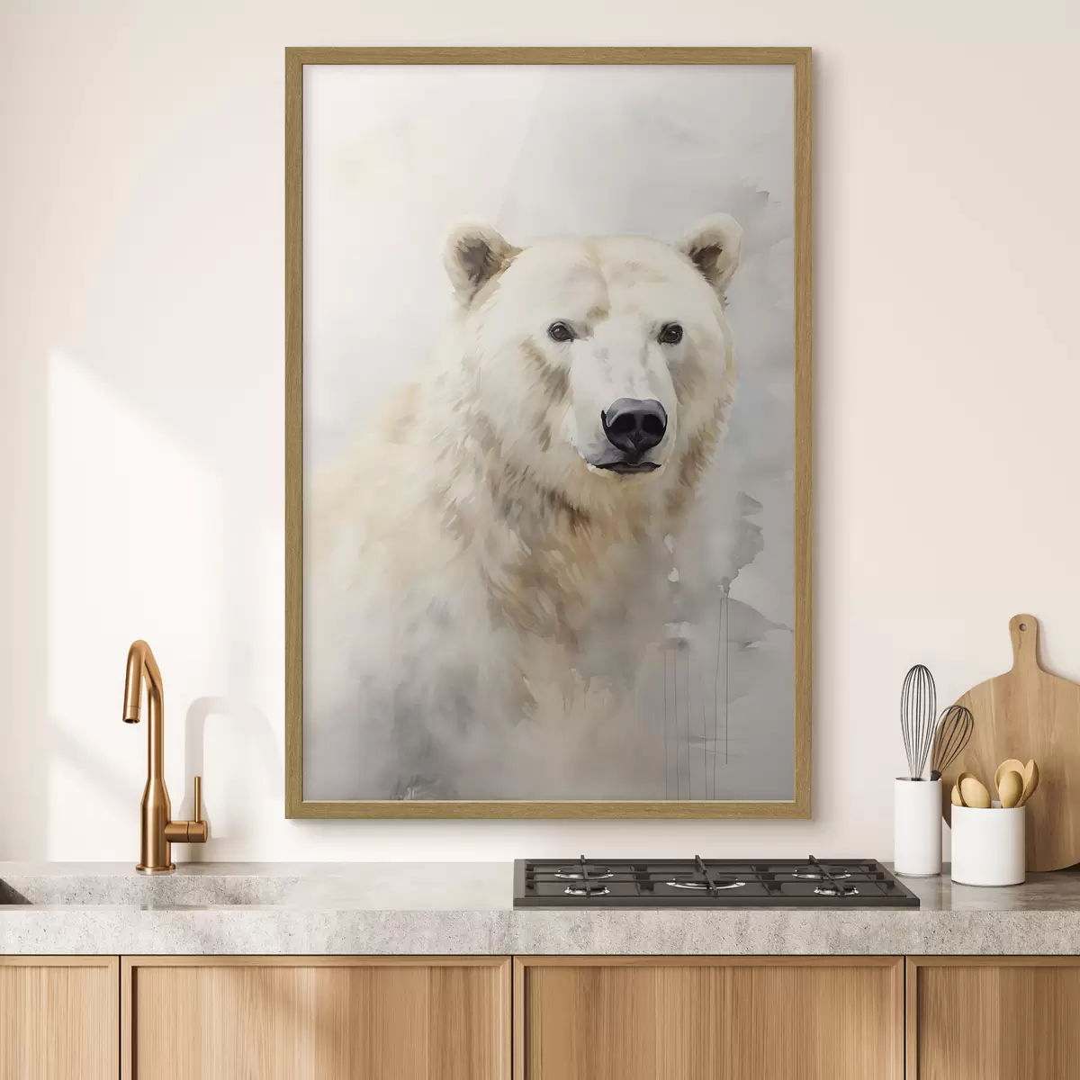 Poster Pintura imitación oso f46447