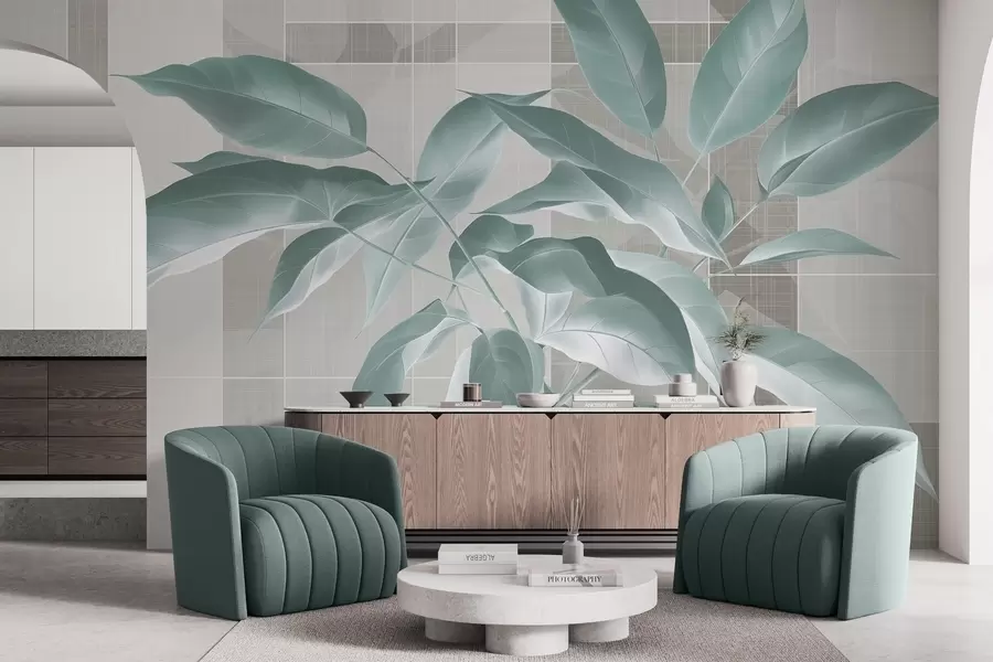 murales de pared Rama de árbol elegante w04840v3