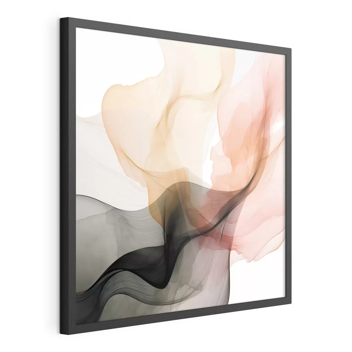 Poster Desbordamientos de coral y gris en un estilo delicado f46333