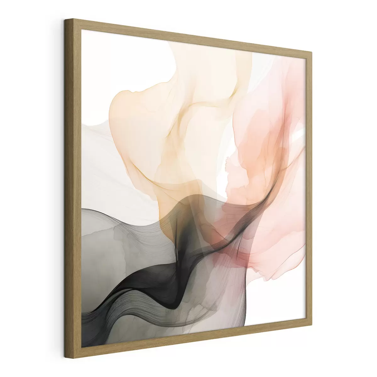 Poster Desbordamientos de coral y gris en un estilo delicado f46333