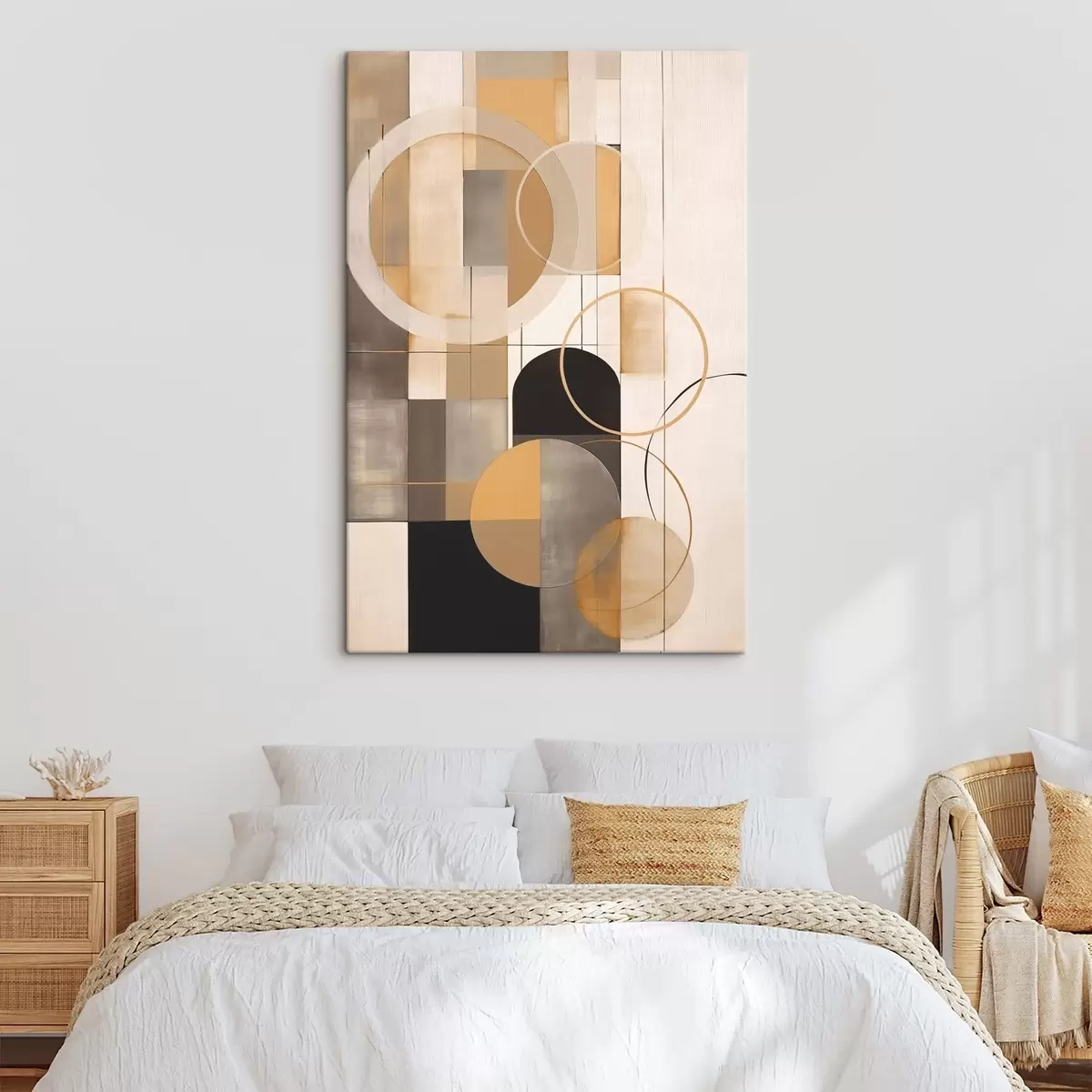 murales de pared Abstracción geométrica con círculos s46359