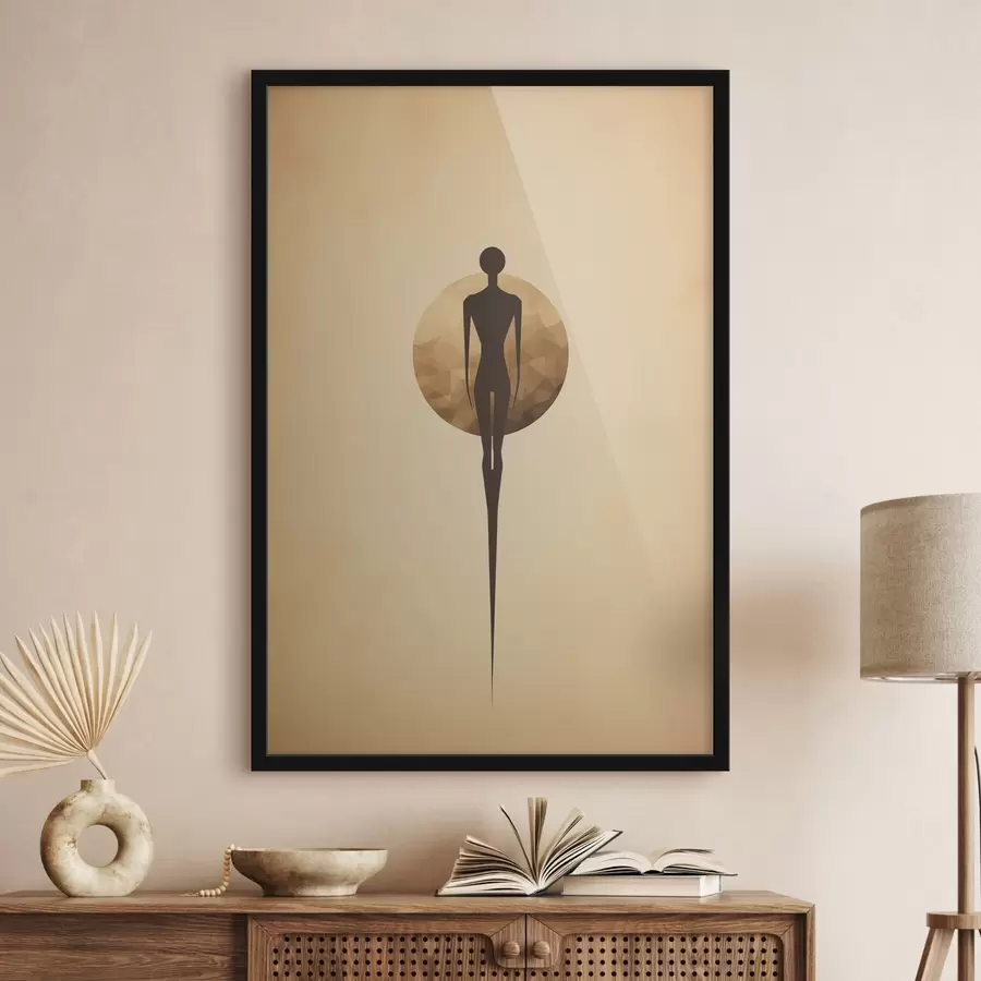 murales de pared Silueta abstracta f46356