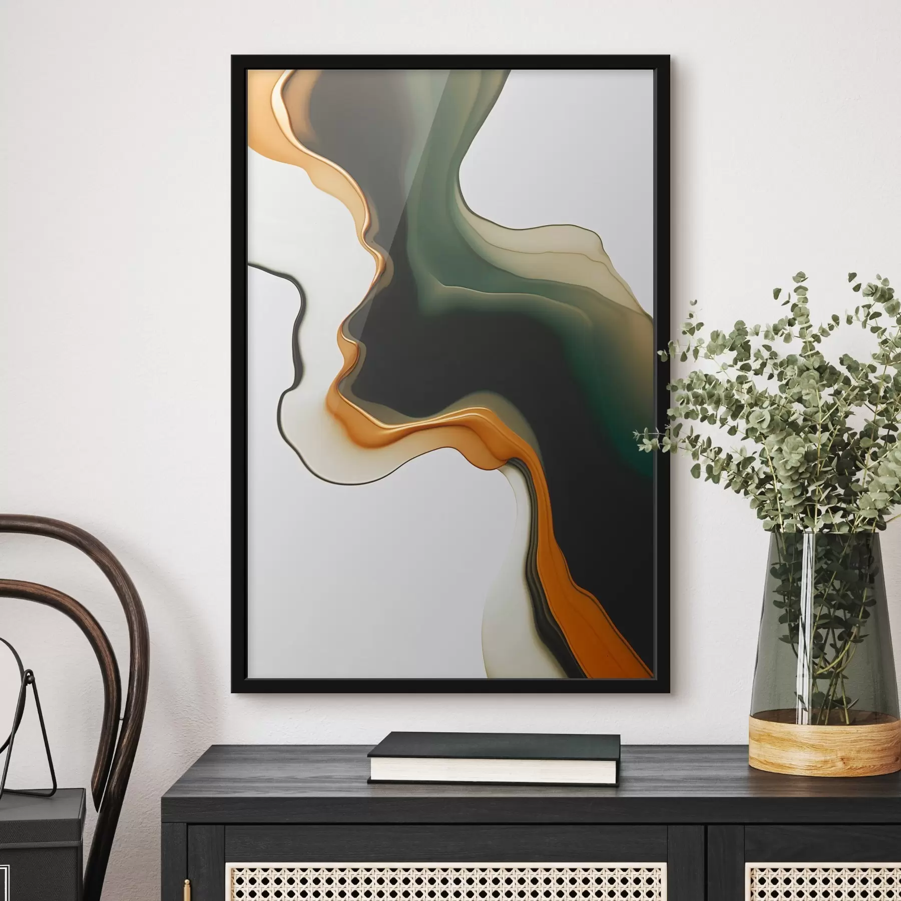 murales de pared Onda abstracta f46449