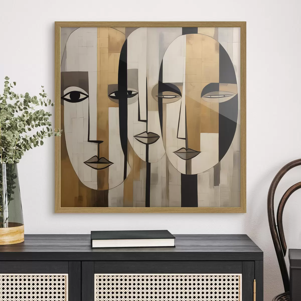 Poster Caras abstractas f46452
