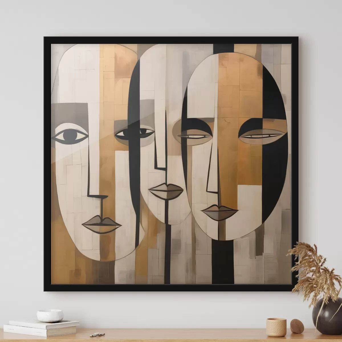 Poster Caras abstractas f46452