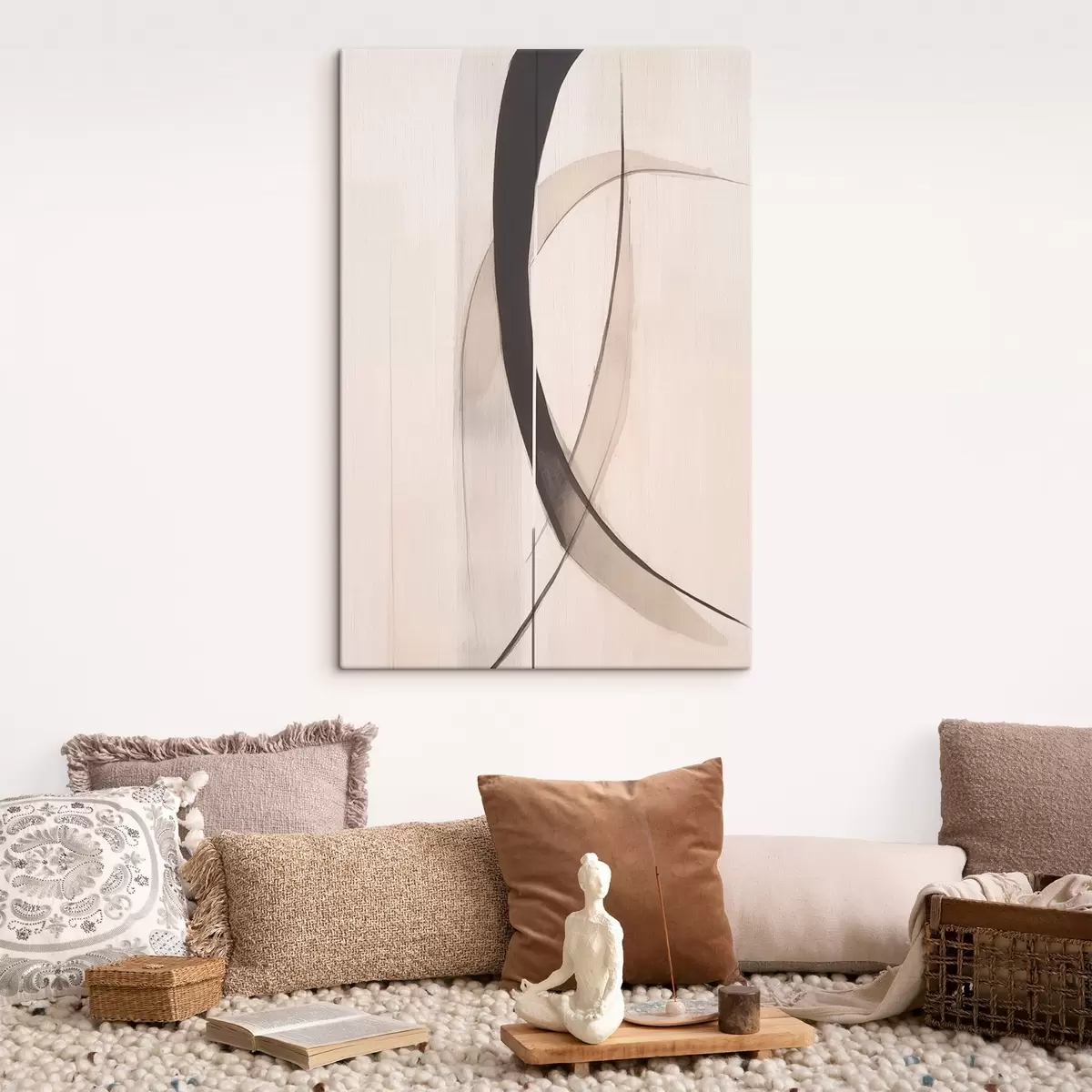 murales de pared Caligrafía elegante. Abstracción. s46468