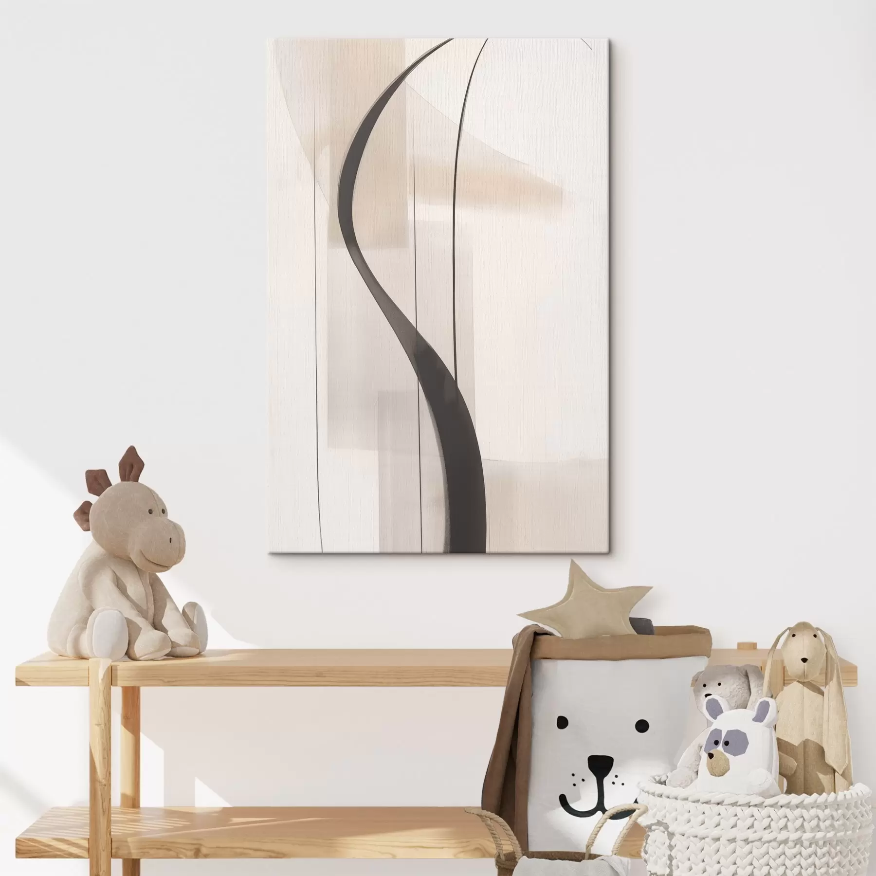 murales de pared Caligrafía elegante. Abstracción s46469