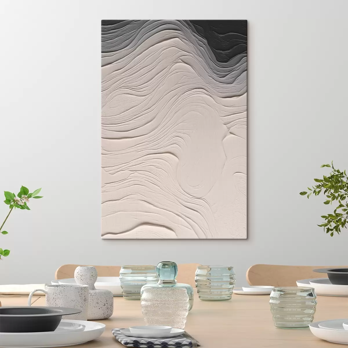 murales de pared Textura ondulada s46474