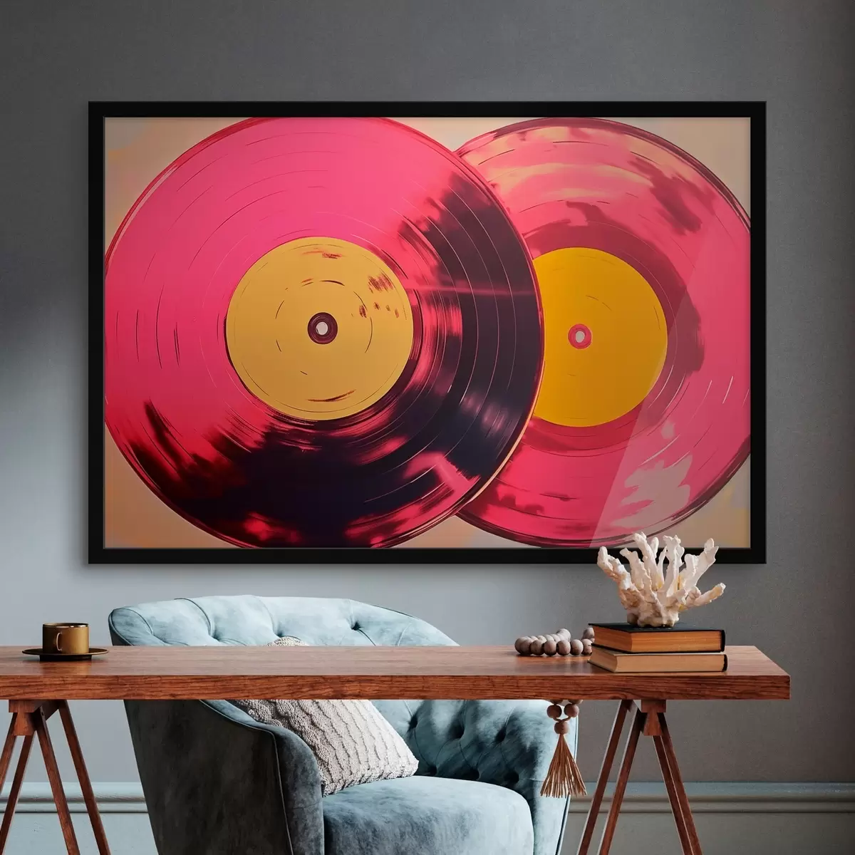 Poster Discos de vinilo de colores f46459