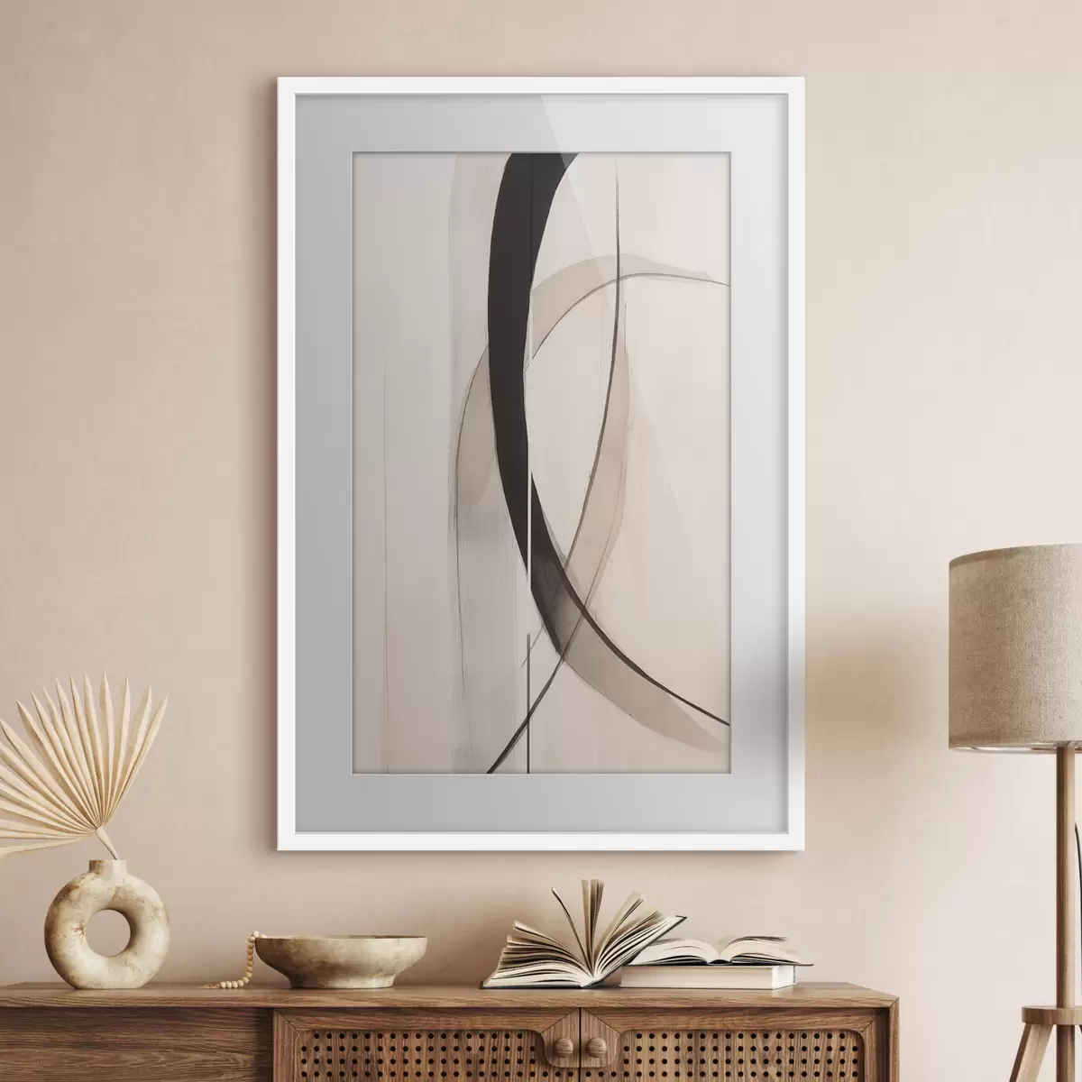 Poster Caligrafía elegante. Abstracción f46468