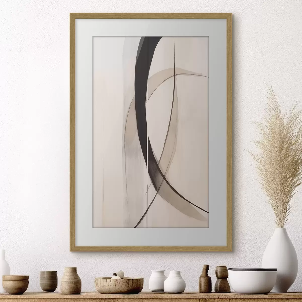 Poster Caligrafía elegante. Abstracción f46468