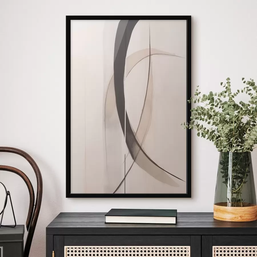 murales de pared Caligrafía elegante. Abstracción. f46468