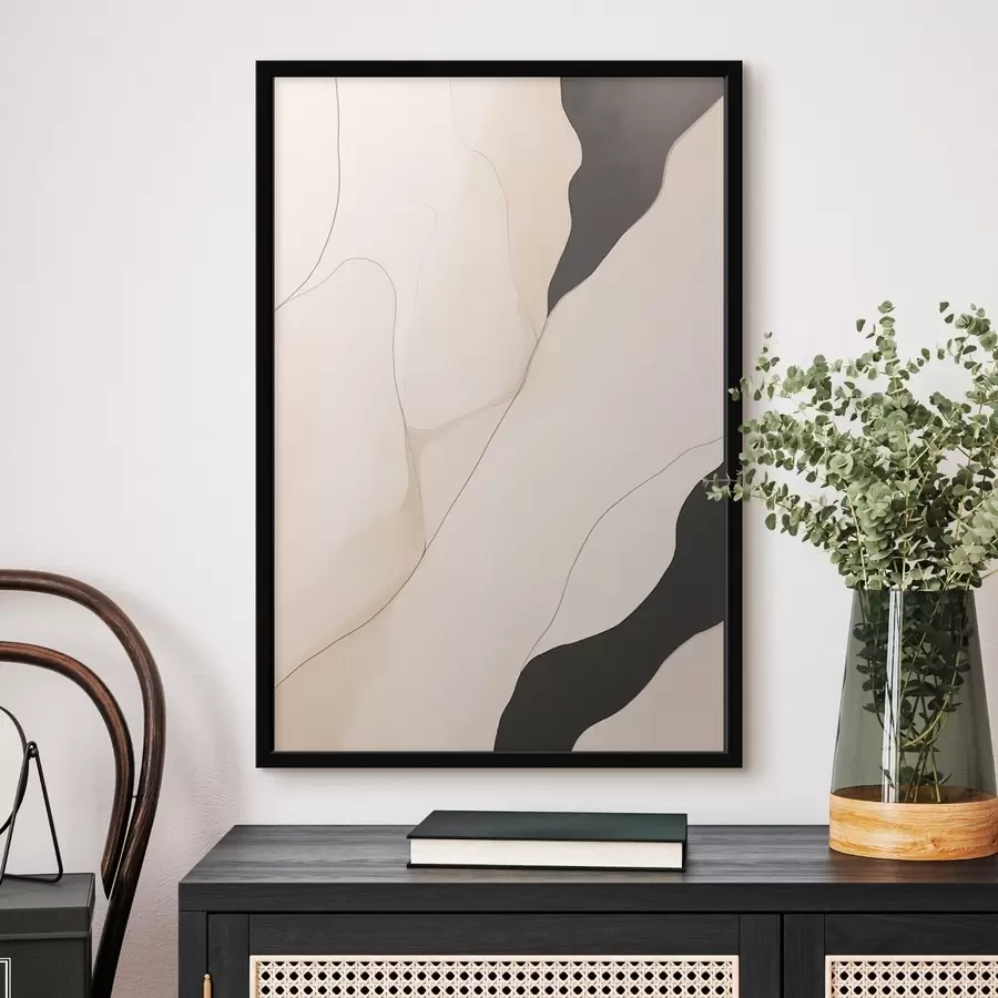 murales de pared Abstracción de contornos f46470