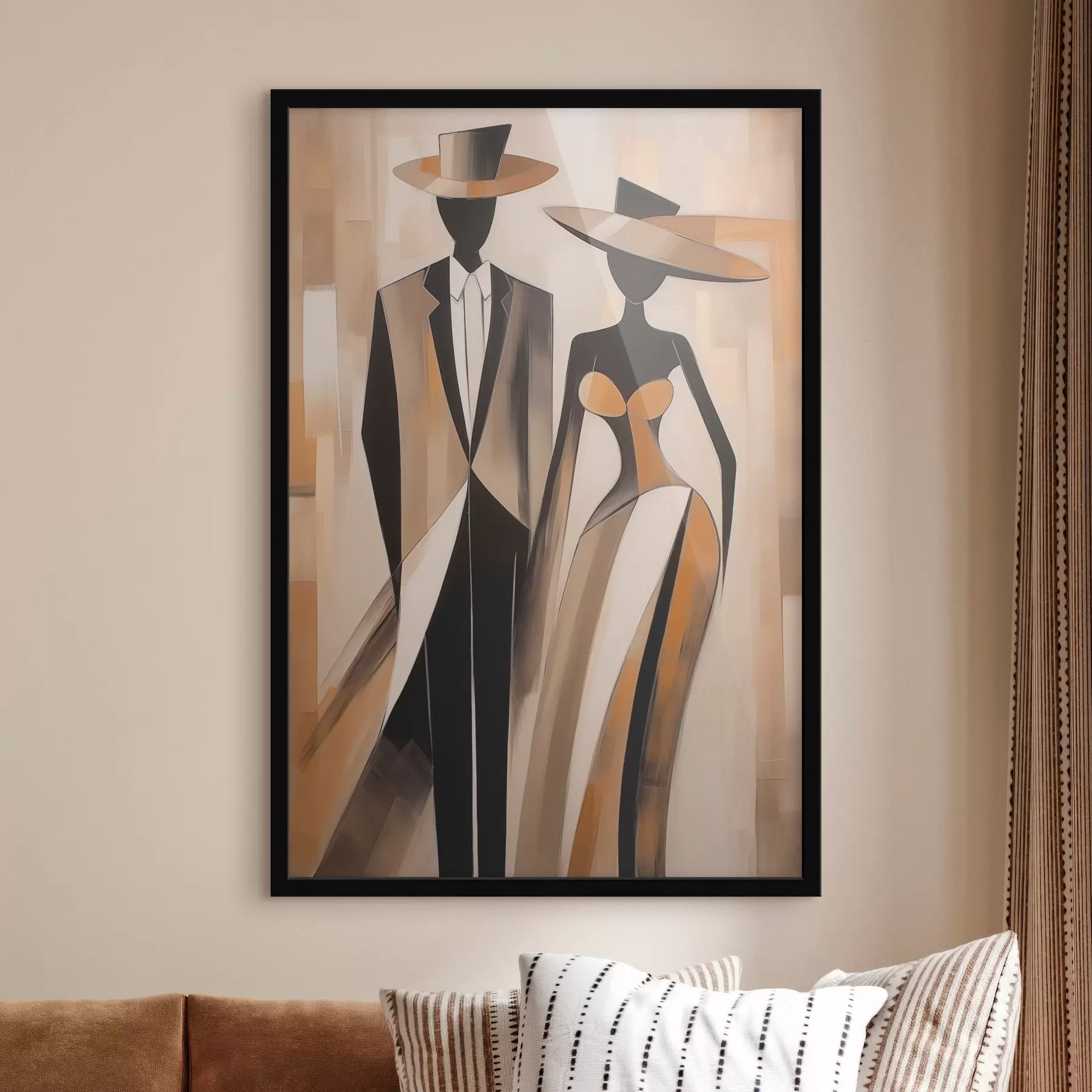 murales de pared Siluetas de pareja f46477