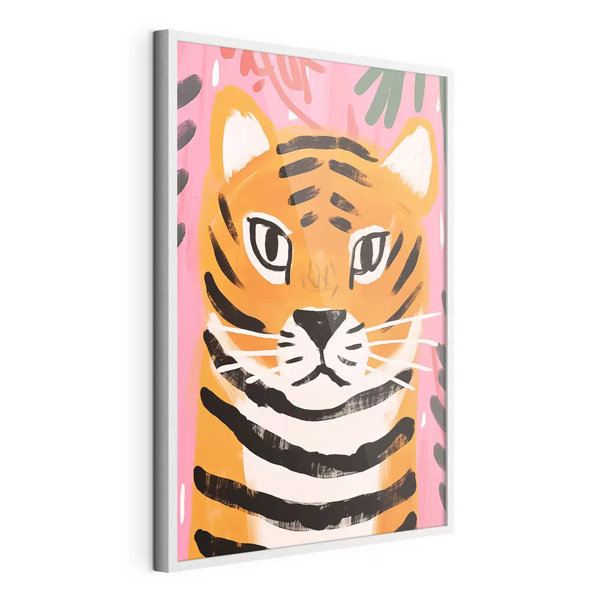 Poster Tigre en estilo gouache f46554