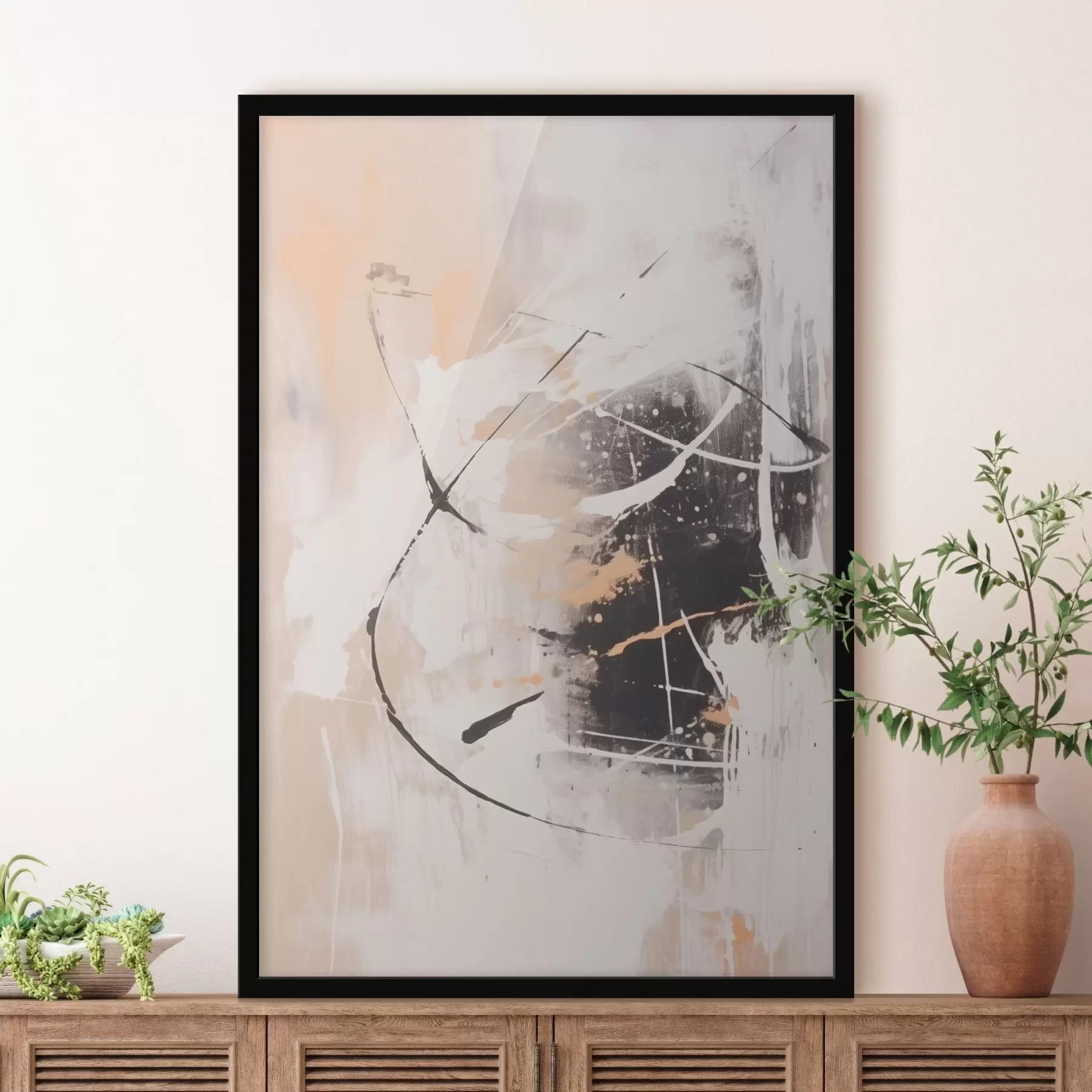 murales de pared Expresionismo contrastante f46557