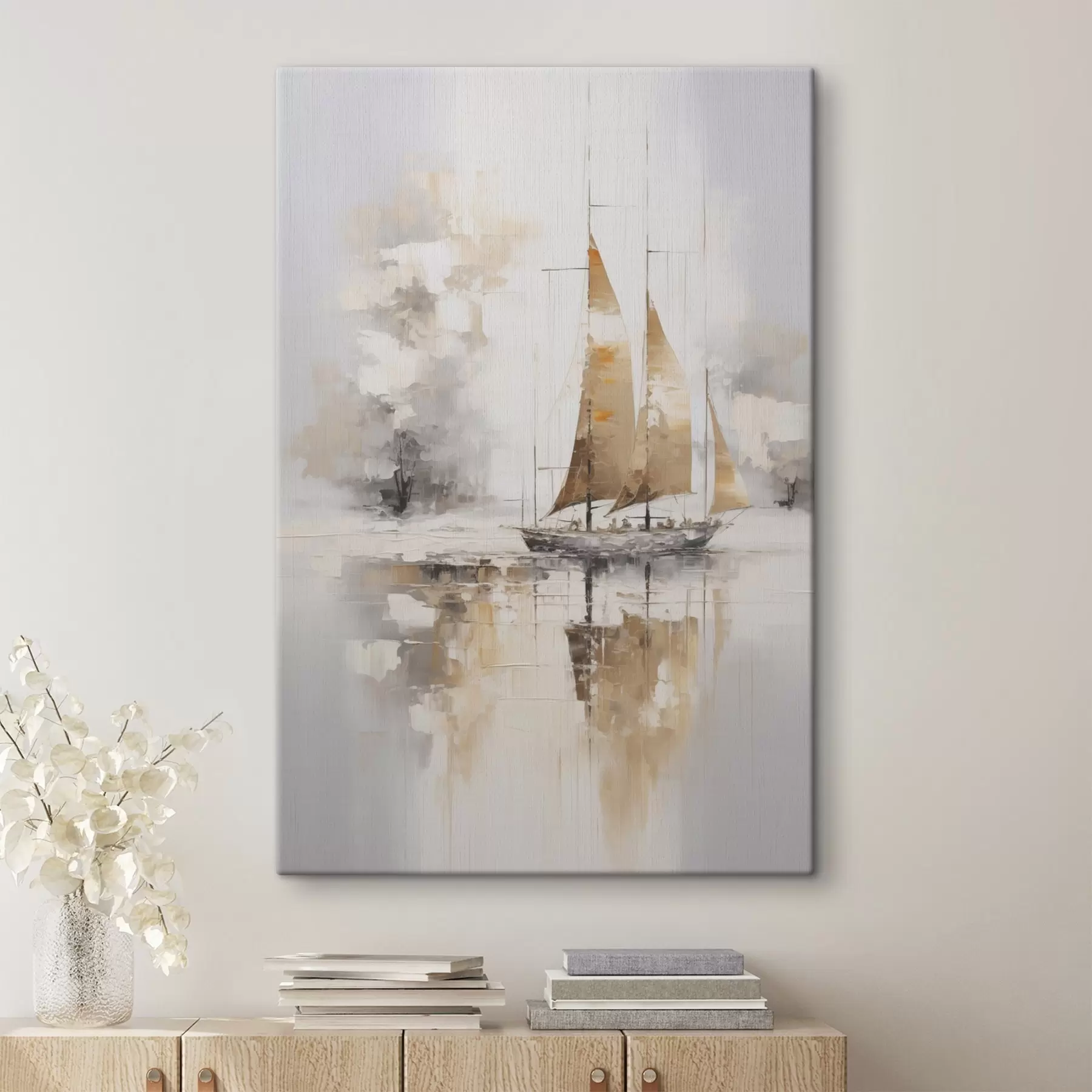 murales de pared Pintura imitación velero s46565