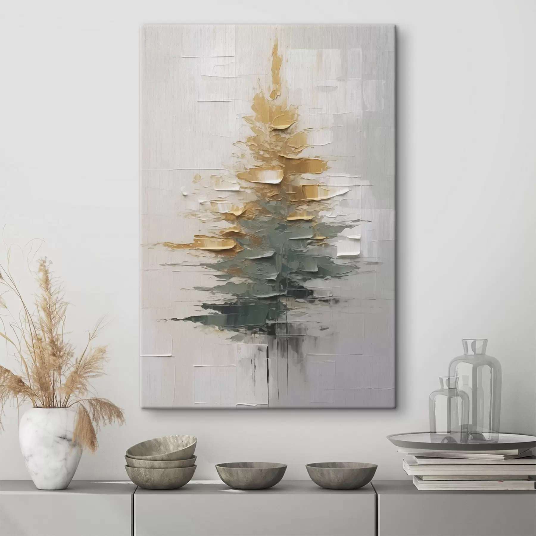 murales de pared Abeto abstracto s46570